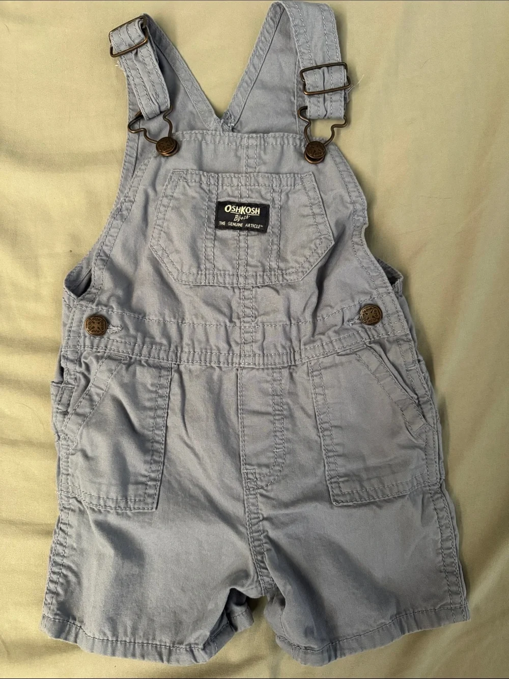 18m blue Oshkosh overall shorts
